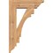 Ekena Millwork Merced Traditional Smooth Bracket w/ Offset Brace, Western Red Cedar, 5 1/2"W x 16"D x 24"H BKT0604X16X24MRC01SWR - alternate 3